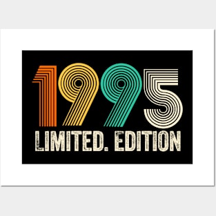 Vintage 1995 Birthday Retro 1995 For Men Women born in 1995 Posters and Art